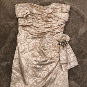 Sparkly Strapless Dress *made in france